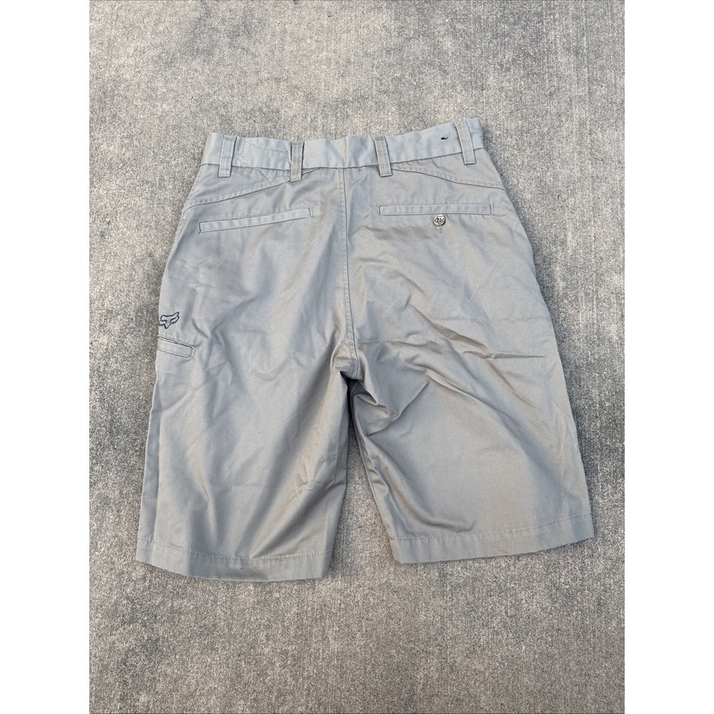Fox Khaki Casual Double Back Pockets Shorts Men Size 31